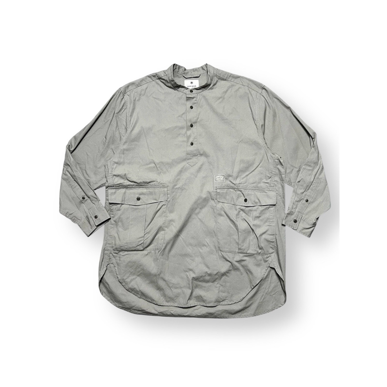 Snow Peak Pullover Taking Grade Smock Gray Takibi Grade Xl Cotton